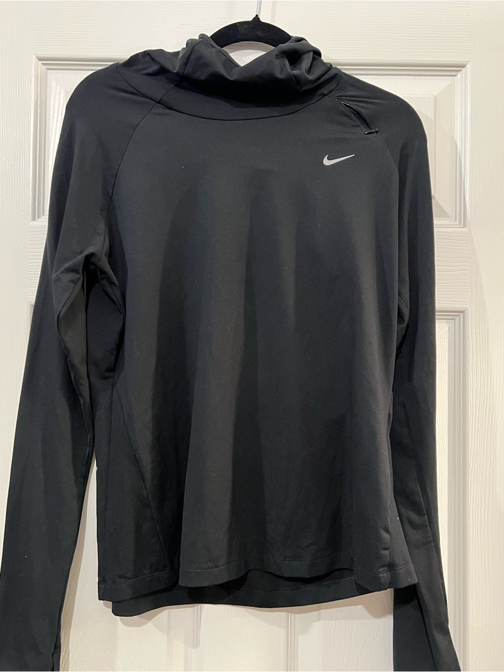 Nike Women’s Black Long Sleeve Hooded Athletic Top